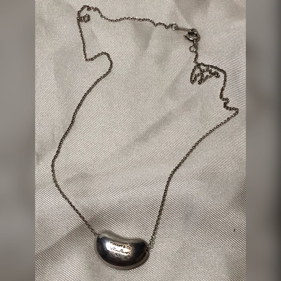 Tiffany by Peretti 925 Large Bean 16” Necklace - Picture 5 of 10